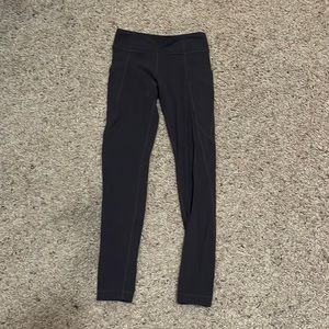 purple athlete girl leggings